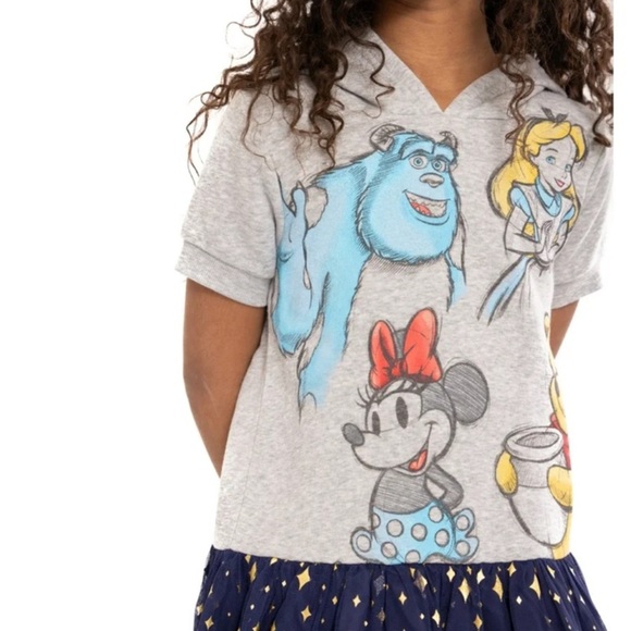 Disney Gray and Blue Superhero Costume with Tulle Skirt - Picture 5 of 12